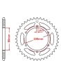 Corona de aluminio 42 dientes