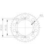 Corona de aluminio 43 dientes