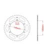 Corona de aluminio 48 dientes