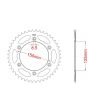 Corona de aluminio 51 dientes