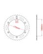 Corona de aluminio 50 dientes