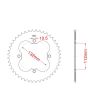 Corona de aluminio 34 dientes