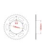 Corona de aluminio 42 dientes