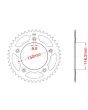 Corona de aluminio 45 dientes