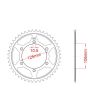 Corona de aluminio 47 dientes