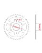Corona de aluminio 52 dientes