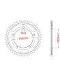 Corona de aluminio 40 dientes