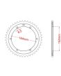 Corona de aluminio 45 dientes