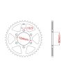 Corona de aluminio 46 dientes