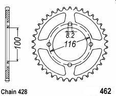 Corona de aluminio 49 dientes