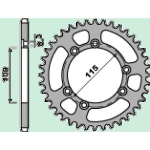 Corona de aluminio 41 dientes