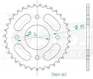 Corona de acero 35 dientes