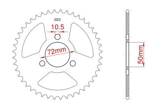 Corona de aluminio 28 dientes