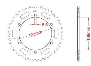 Corona de acero 52 dientes