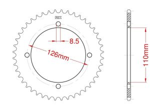 Corona de aluminio 46 dientes