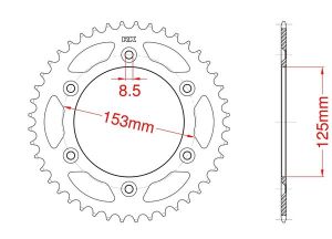 Corona de aluminio 38 dientes