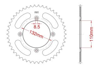 Corona de aluminio 48 dientes