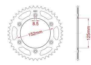 Corona de aluminio 49 dientes