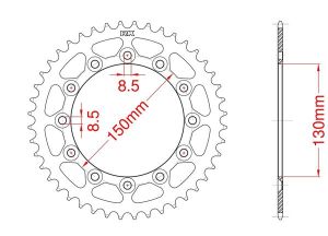 Corona de aluminio 48 dientes