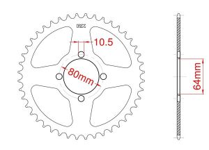 Corona de acero 32 dientes