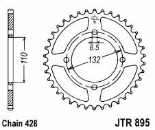 Corona de aluminio 46 dientes