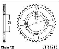 Corona de acero 37 dientes